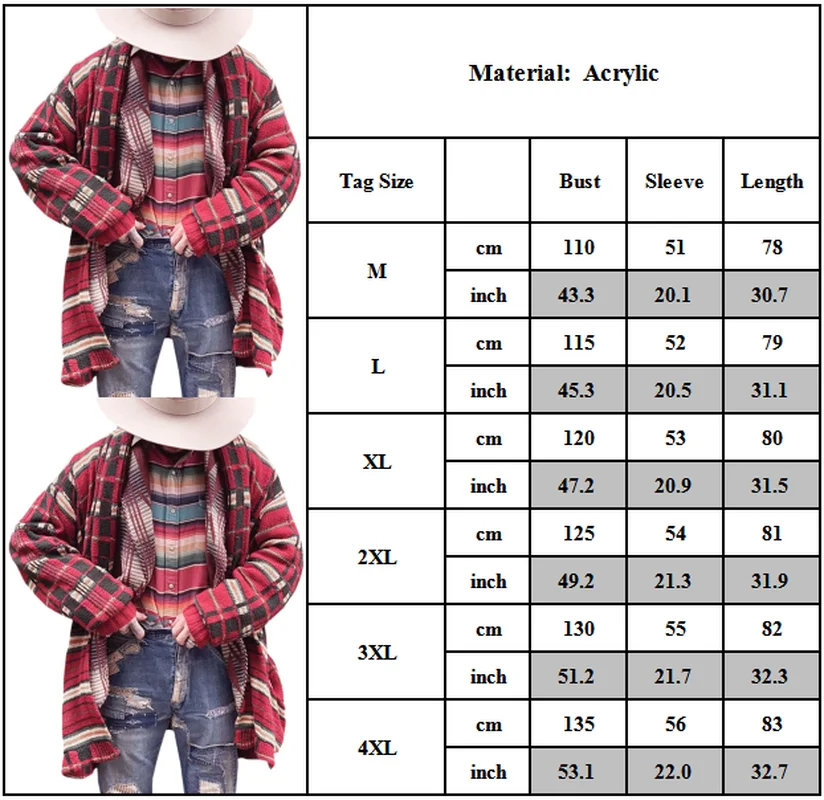 Plus Size Mens Plaid Sweater Check Knitted Pullover Jumper Tops Warm Knitwear Winter
Plus Size Mens Plaid Sweater Check Knitted Pullover Jumper Tops Warm Knitwear Winter