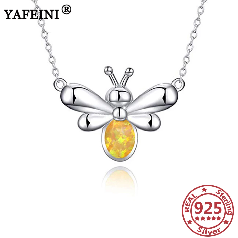 YAFEINI 925 Sterling Silver Bee Pendant Necklaces Created Opal Necklace Mom's Gift Mother's Day Gift 925 Siver Pendant Necklaces
YAFEINI 925 Sterling Silver Bee Pendant Necklaces Created Opal Necklace Mom's Gift Mother's Day Gift 925 Siver Pendant Necklaces