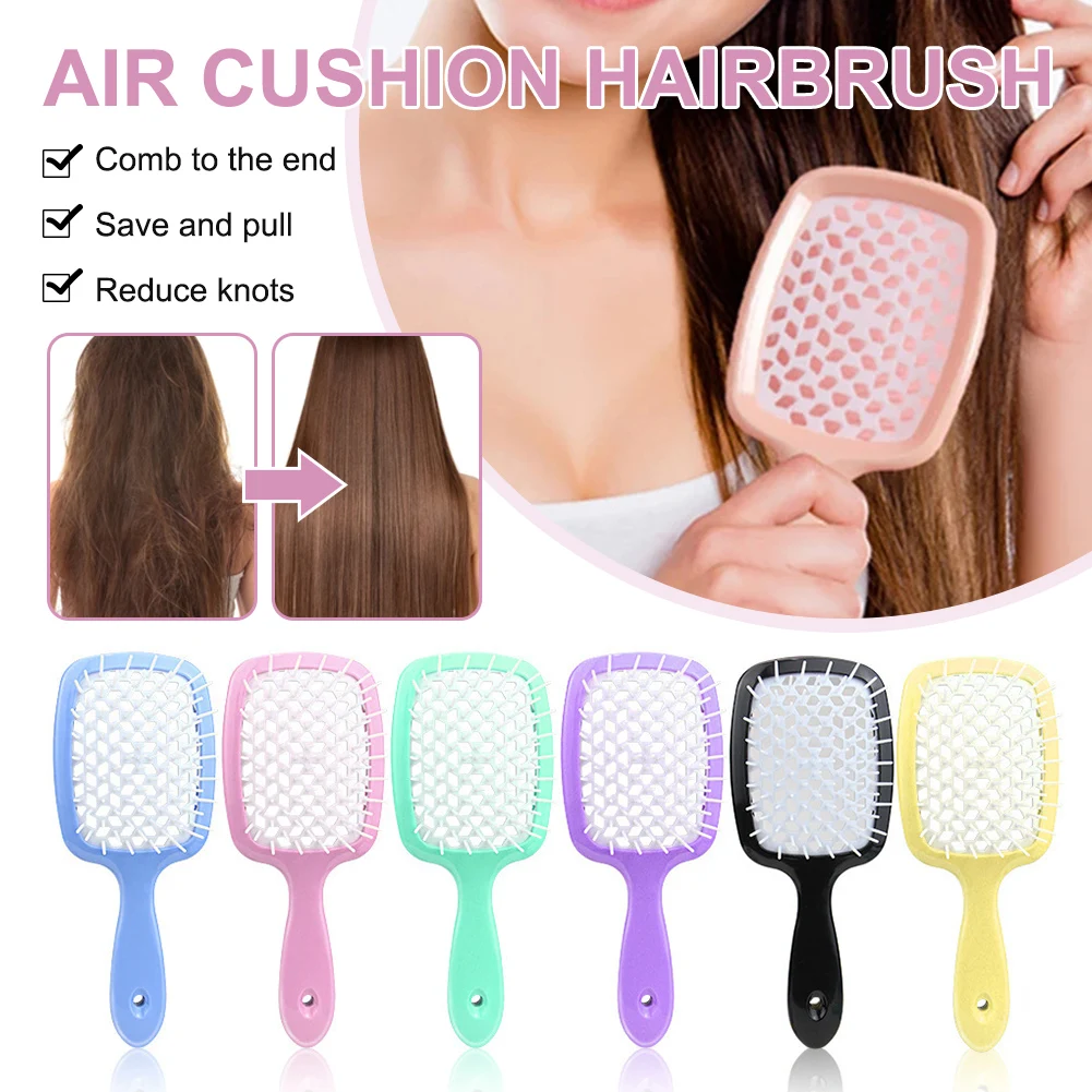 Hair Brush Air Cushion Hairbrush with Soft Nylon Bristle Hair Detangler Brush Massage Paddle Comb for Wet Dry Curly Straight
Hair Brush Air Cushion Hairbrush with Soft Nylon Bristle Hair Detangler Brush Massage Paddle Comb for Wet Dry Curly Straight