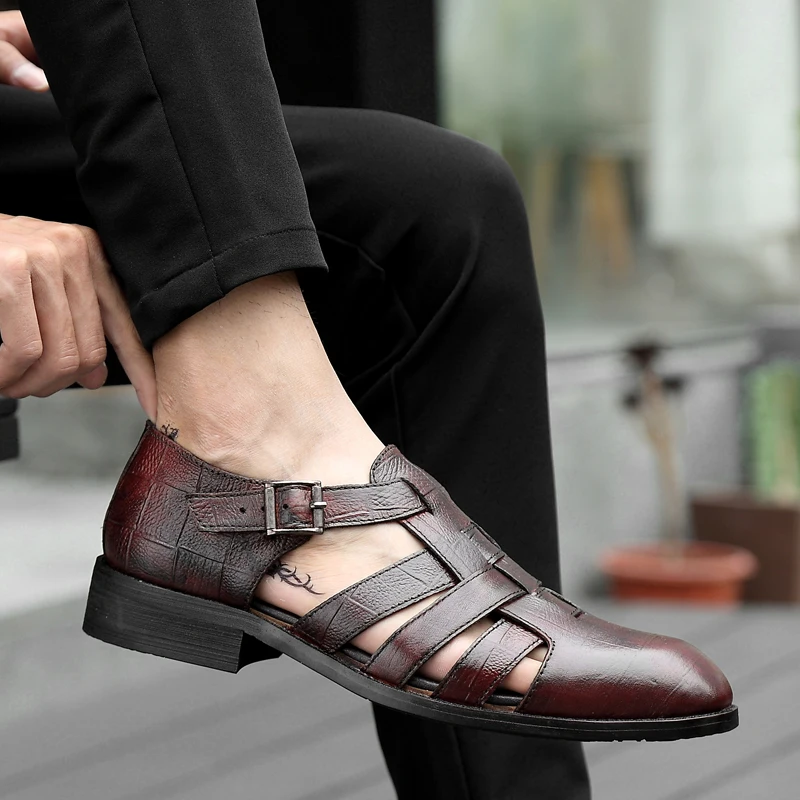 Sandles For Men Beach Sandals Men Roman Mens Summer Sandles Sandalias Romanas Sandel For Sandalia Masculina Couro Transpirables
Sandles For Men Beach Sandals Men Roman Mens Summer Sandles Sandalias Romanas Sandel For Sandalia Masculina Couro Transpirables