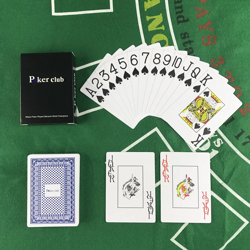 New 2 Sets/Lot Baccarat Texas Hold'em Plastic Waterproof Scrub Playing Cards Poker Club Cards Board Games 2.48*3.46 inch
New 2 Sets/Lot Baccarat Texas Hold'em Plastic Waterproof Scrub Playing Cards Poker Club Cards Board Games 2.48*3.46 inch