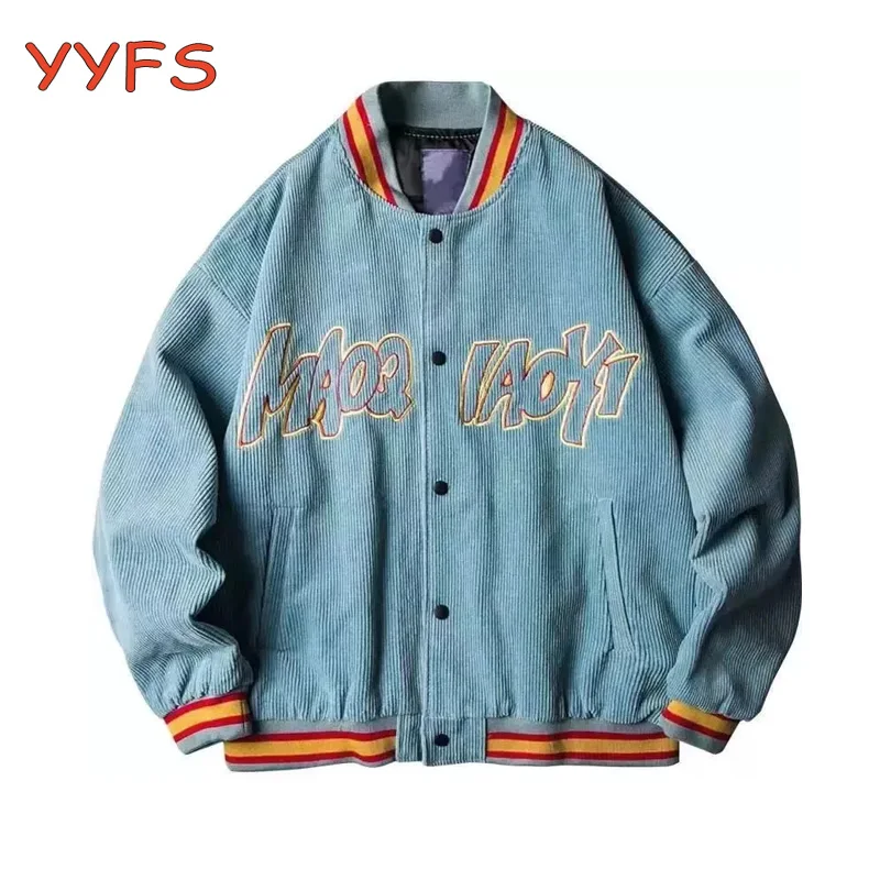 2021 Autumn Baseball Jacket Women Corduroy Letter Embroidery Streetwear College Coat Female Loose Hip Hop Jackets Unisex Spring
2021 Autumn Baseball Jacket Women Corduroy Letter Embroidery Streetwear College Coat Female Loose Hip Hop Jackets Unisex Spring