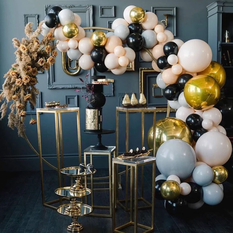 Balloon Arch Set Grey Black Color And Golden Balloon Garland Baby Baptism Shower Birthday Theme Party Balloons Decoration
Balloon Arch Set Grey Black Color And Golden Balloon Garland Baby Baptism Shower Birthday Theme Party Balloons Decoration