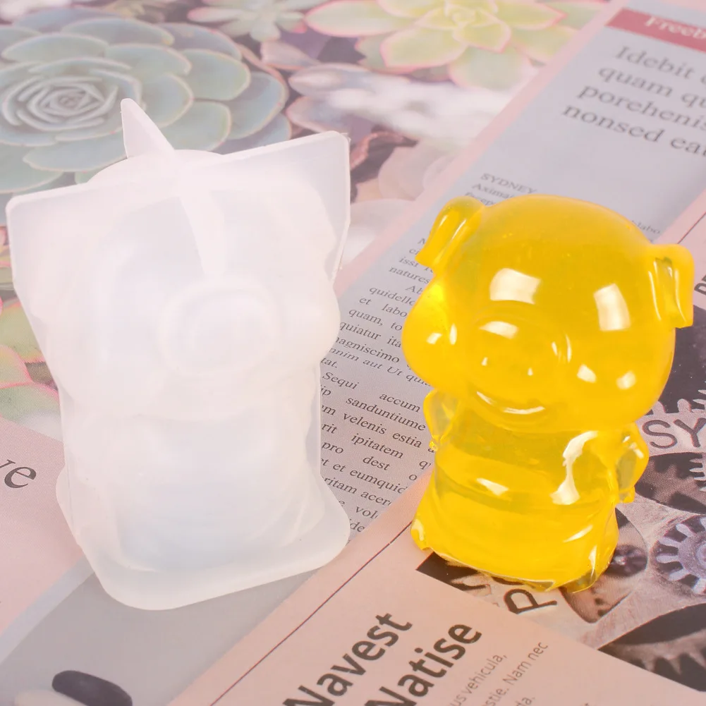 DIY Crystal Epoxy Mold Epoxy Resin Stereo 3D Mirror Toothless Pig Aromatherapy Plaster Diffuser Manual Decoration
DIY Crystal Epoxy Mold Epoxy Resin Stereo 3D Mirror Toothless Pig Aromatherapy Plaster Diffuser Manual Decoration