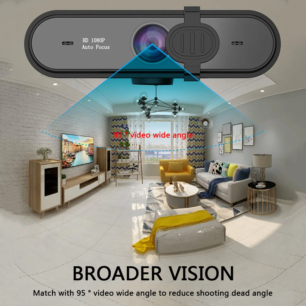 Laptop Desktop Computer Accessory 2MP 1080P HD USB Webcam with Microphone for Video Conference Live Streaming PC
Laptop Desktop Computer Accessory 2MP 1080P HD USB Webcam with Microphone for Video Conference Live Streaming PC