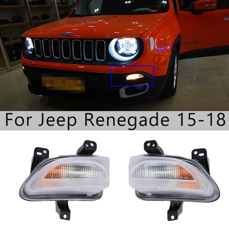 Auto Headlight DRL Daytime Running Lights + Turn Signal Light For Jeep Renegade 2015-2018 Fog Lights Driving Lights Lamp
Auto Headlight DRL Daytime Running Lights + Turn Signal Light For Jeep Renegade 2015-2018 Fog Lights Driving Lights Lamp