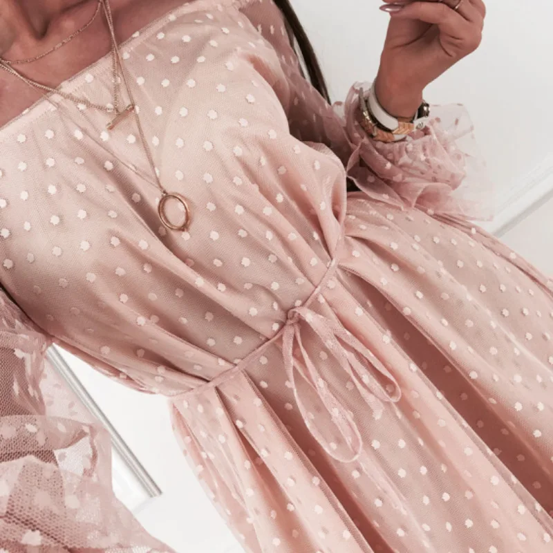 Dresses for Women Party New Product Dress Sexy One-word Neck Strapless Mesh See-through Polka Dot Skirt Dress
Dresses for Women Party New Product Dress Sexy One-word Neck Strapless Mesh See-through Polka Dot Skirt Dress