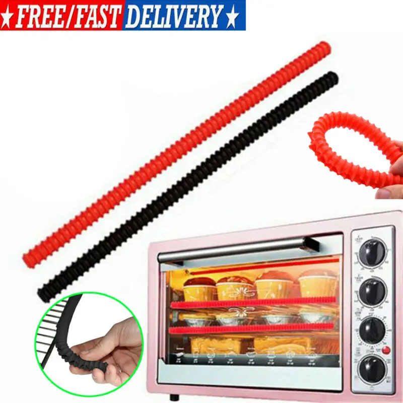 1Pc Oven Insulation Strip Shelf Protector Silicone Oven Rack Guard Heat Resistant Avoid Burns Strips
1Pc Oven Insulation Strip Shelf Protector Silicone Oven Rack Guard Heat Resistant Avoid Burns Strips