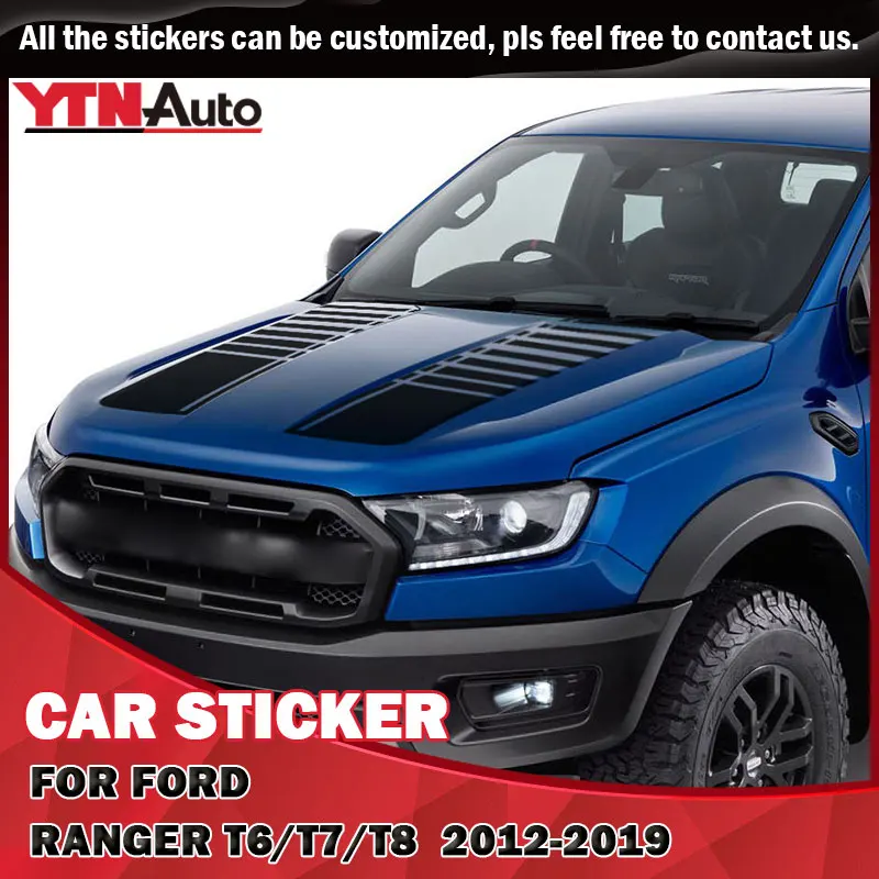 Автомобильные Стикеры для капота в полоску для Ford Ranger 2012 2013 2014 2015 2016 2017 2018 2019 
Автомобильные Стикеры для капота в полоску для Ford Ranger 2012 2013 2014 2015 2016 2017 2018 2019