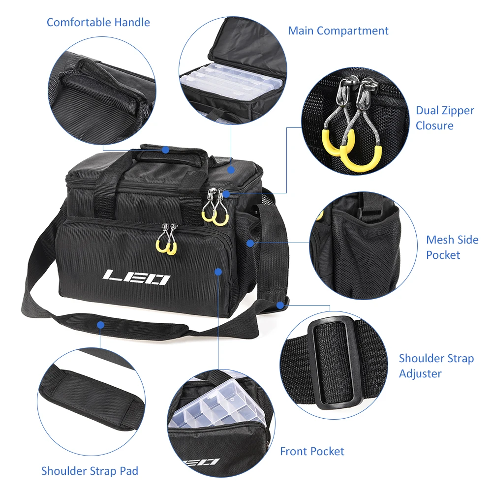 Lixada Multifunctional Padded Fishing Tackle Bag Fishing Accessories Storage Bag Case Carp Fishing Shoulder Bag Hand Bag
Lixada Multifunctional Padded Fishing Tackle Bag Fishing Accessories Storage Bag Case Carp Fishing Shoulder Bag Hand Bag