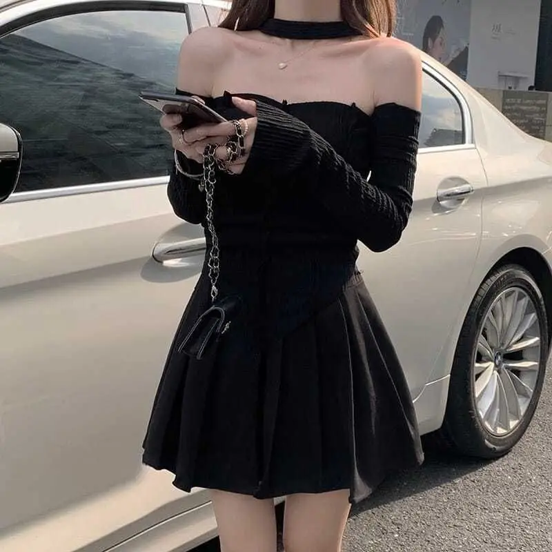 Harajuku Solid Suit Women Clothes 2022 Summer New Fashion Two-piece Short One-shoulder T-shirt Tops + Pleated A-line Skirt Trend
Harajuku Solid Suit Women Clothes 2022 Summer New Fashion Two-piece Short One-shoulder T-shirt Tops + Pleated A-line Skirt Trend