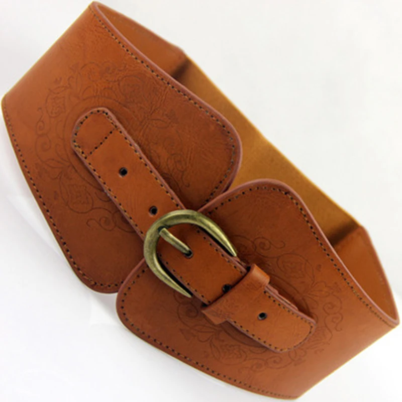 New Retro Totem Belt Fashion Women Imitation Leather Pin Buckle Wide Female Designer Brand Waist Belt Lady's Waist Docoration
New Retro Totem Belt Fashion Women Imitation Leather Pin Buckle Wide Female Designer Brand Waist Belt Lady's Waist Docoration