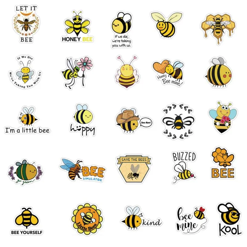 10/30/50PCS Cute Bee Cartoon Graffiti Laptop Water Cup Helmet Refrigerator Skateboard Waterproof Decorative Sticker Wholesale
10/30/50PCS Cute Bee Cartoon Graffiti Laptop Water Cup Helmet Refrigerator Skateboard Waterproof Decorative Sticker Wholesale