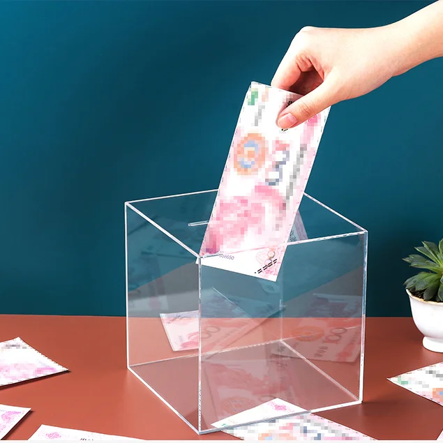 Transparent Acrylic Money Box Saving Wedding Ornament Creative Storage Piggy Bank Large Paper Money Tirelire Home Decoration 50
Transparent Acrylic Money Box Saving Wedding Ornament Creative Storage Piggy Bank Large Paper Money Tirelire Home Decoration 50