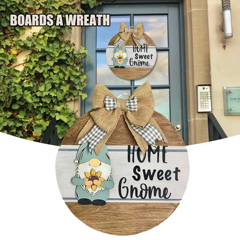 Gnome Welcome Sign Front Door Hanger with 18 Interchangeable Inserts for Farmhouse Rustic Wooden Porch Decor C1
Gnome Welcome Sign Front Door Hanger with 18 Interchangeable Inserts for Farmhouse Rustic Wooden Porch Decor C1