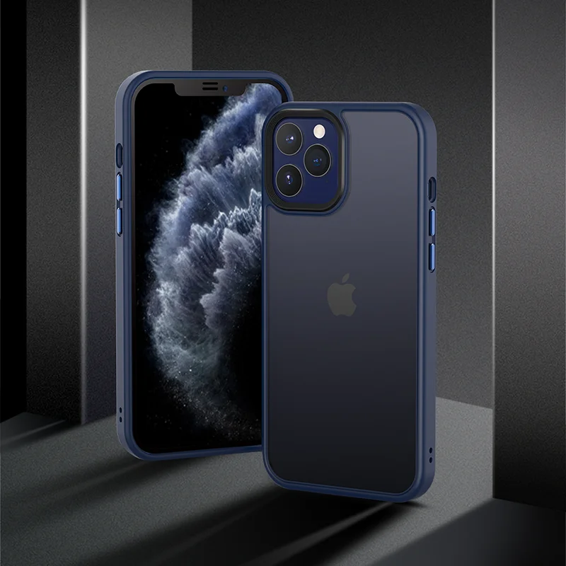 Shockproof Transparent case for iphone 12 12pro 12promax 12mini Antiknock matte soft tpu back cover color cases 
Shockproof Transparent case for iphone 12 12pro 12promax 12mini Antiknock matte soft tpu back cover color cases