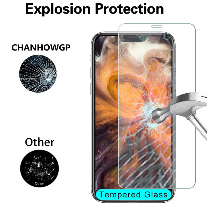 Protective tempered glass for iphone 6 7 5 s se 6s 8 plus XS max XR x screen protector on 6S | Мобильные телефоны и