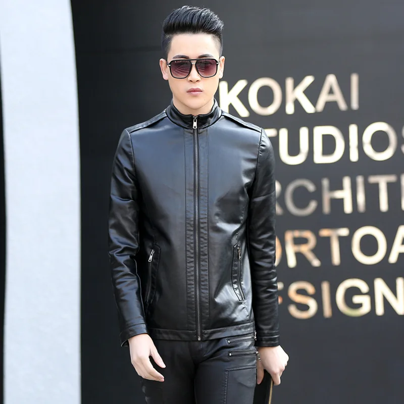 Men Fashion Leather Jackets Coats Autumn Men's High Quality Faux Leather Jacket Overcoat Male Casual jacket Basic Coats
Men Fashion Leather Jackets Coats Autumn Men's High Quality Faux Leather Jacket Overcoat Male Casual jacket Basic Coats