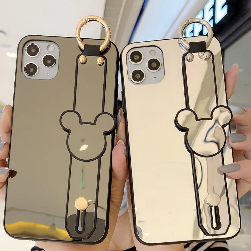 100pcs Signalshin Cartoon Mirror Phone Case For iPhone 12 Mini 11 Pro XS MAX XR 7 8 6 Plus Stand Holder Wrist Strap Cover Capa
100pcs Signalshin Cartoon Mirror Phone Case For iPhone 12 Mini 11 Pro XS MAX XR 7 8 6 Plus Stand Holder Wrist Strap Cover Capa