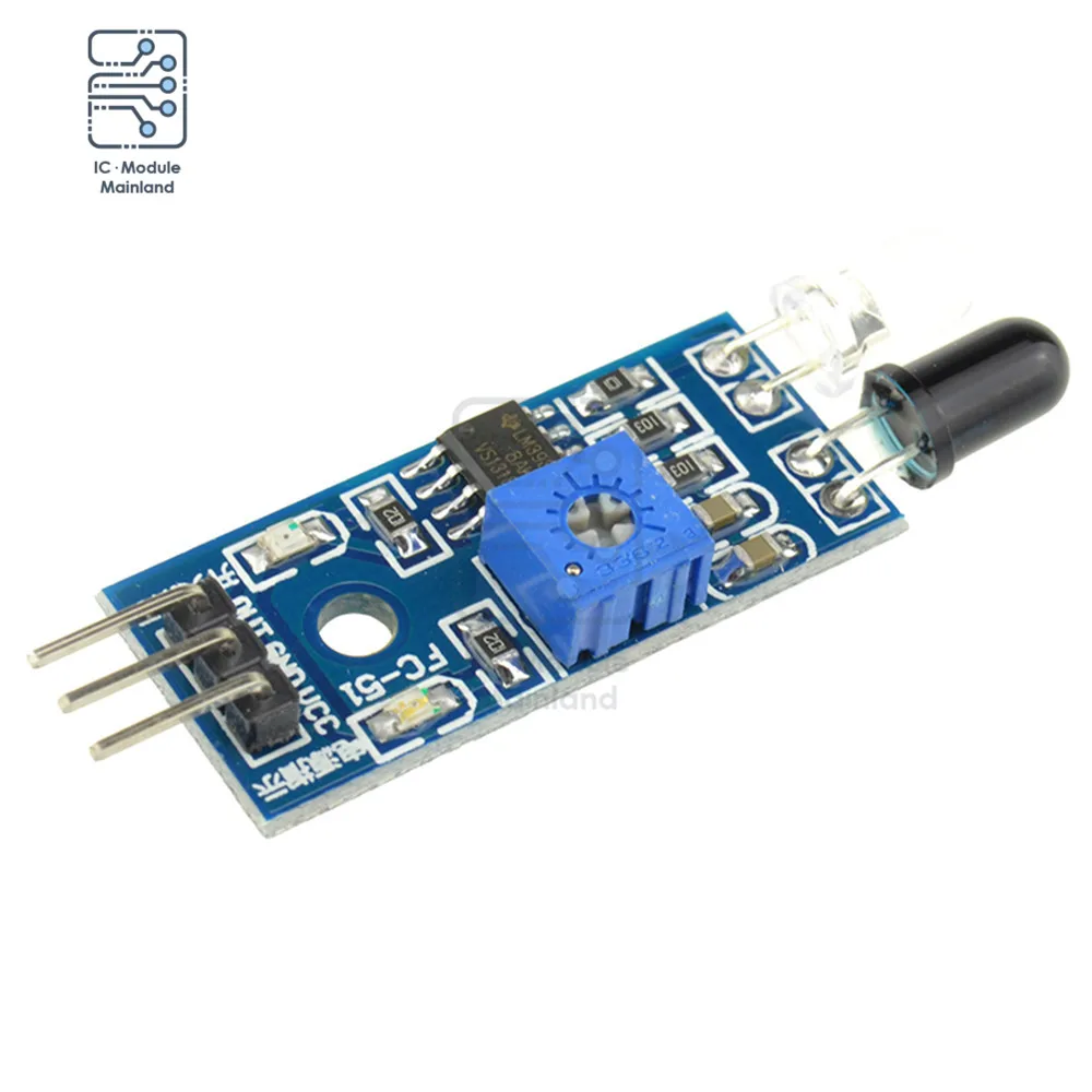 New IR Infrared Obstacle Avoidance Sensor Module Smart Electronics Diy Car Robot Reflective Photoelectric 3pin For Arduino
New IR Infrared Obstacle Avoidance Sensor Module Smart Electronics Diy Car Robot Reflective Photoelectric 3pin For Arduino