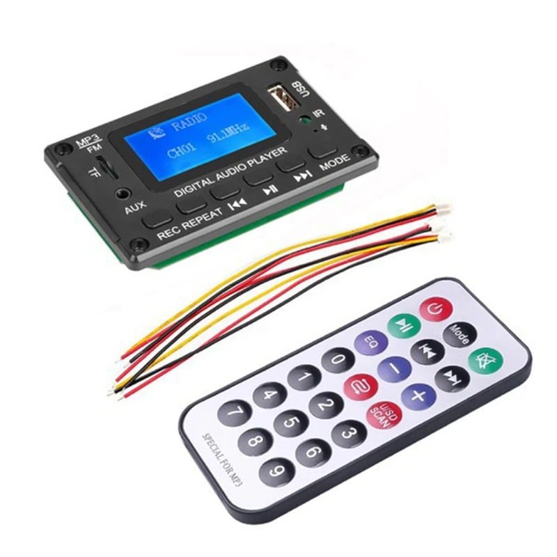 Плата аудио декодера Mp3 1 комплект, Плата декодера с поддержкой MP3 WMA WAV FLAC APE, усилитель мощности музыки с записью синих зубов
Плата аудио декодера Mp3 1 комплект, Плата декодера с поддержкой MP3 WMA WAV FLAC APE, усилитель мощности музыки с записью синих зубов