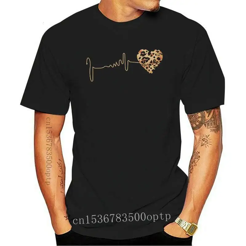 New ZOGANKIN Womens Black T-Shirt Summer 2021 Fashion Leopard Heartbeat Short Sleeve Print Clothes Ladies Graphic Tops Female Cl
New ZOGANKIN Womens Black T-Shirt Summer 2021 Fashion Leopard Heartbeat Short Sleeve Print Clothes Ladies Graphic Tops Female Cl