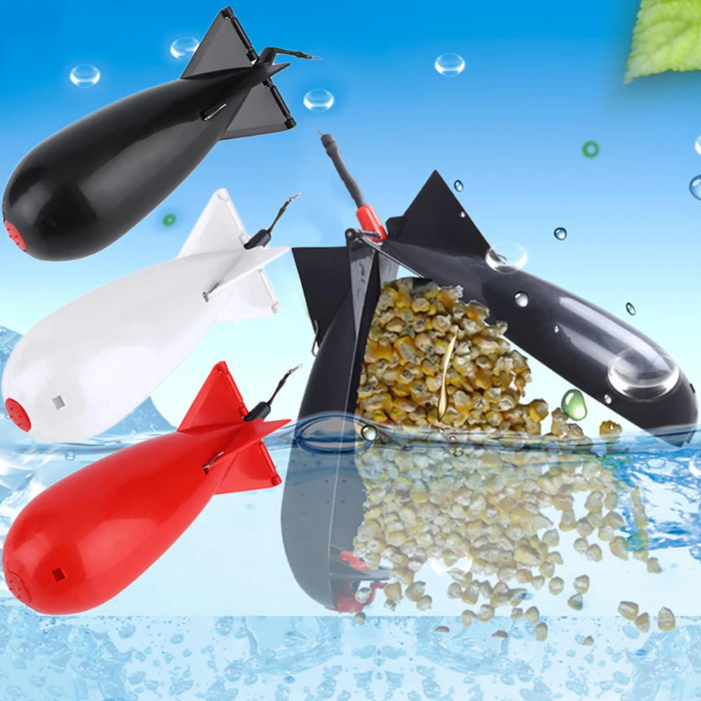 Carp Fishing Rocket Feeder Large Small Spod Bomb Float Lure Bait Holder 2 Size Pellet Rockets Feeders Position Gear Accessories
Carp Fishing Rocket Feeder Large Small Spod Bomb Float Lure Bait Holder 2 Size Pellet Rockets Feeders Position Gear Accessories