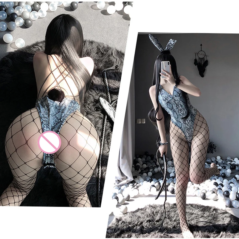 New Sexy Boa Skin Pattern Women Hight Cut Bodysuit Bunny Girl Cosplay Outfit Wild Animal Style Erotic Costume Golden Lingerie
New Sexy Boa Skin Pattern Women Hight Cut Bodysuit Bunny Girl Cosplay Outfit Wild Animal Style Erotic Costume Golden Lingerie