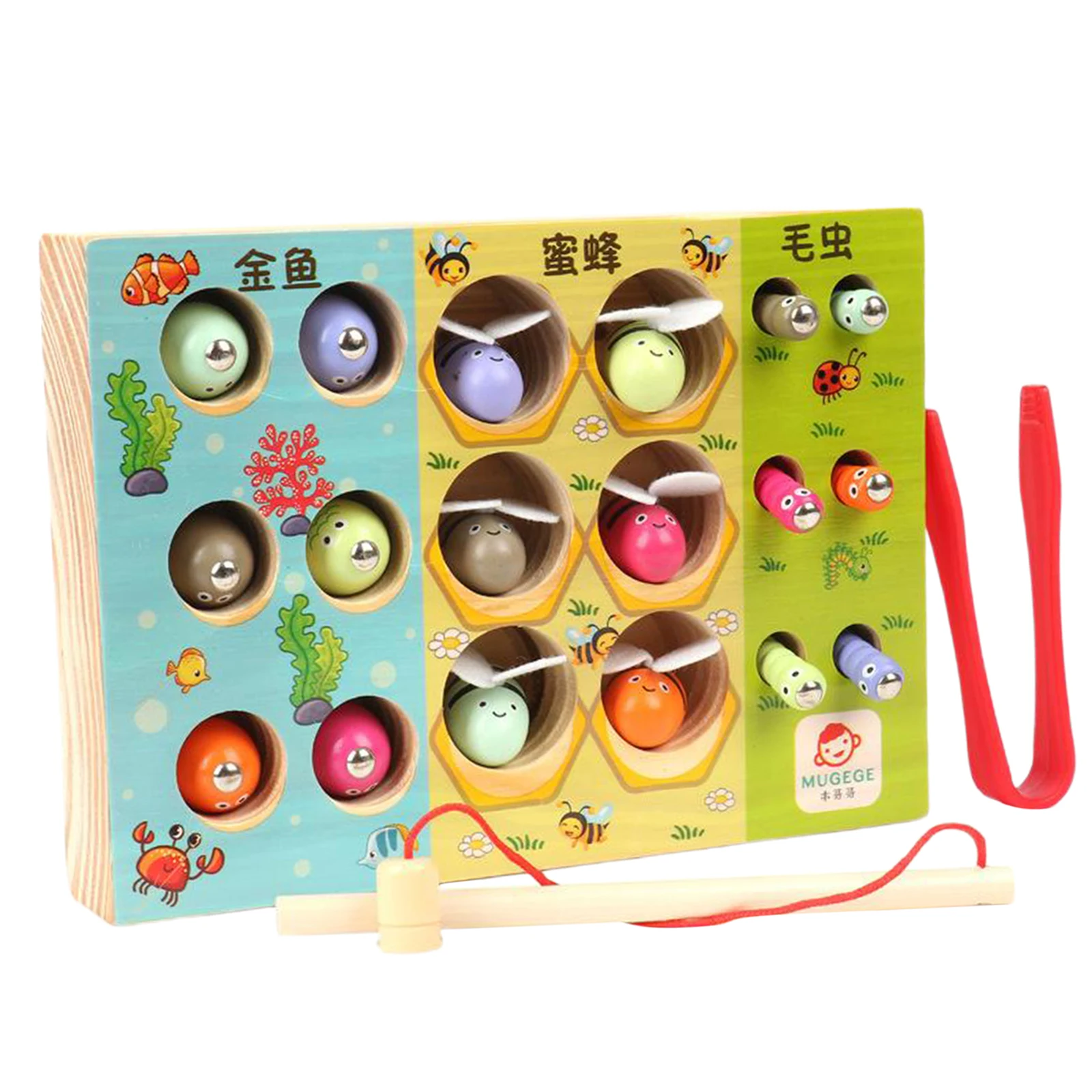 Wooden Toys Puzzle Early Childhood Educational Toys Fishing Catch Worm Bees Game Magnetic Fish Toy
Wooden Toys Puzzle Early Childhood Educational Toys Fishing Catch Worm Bees Game Magnetic Fish Toy