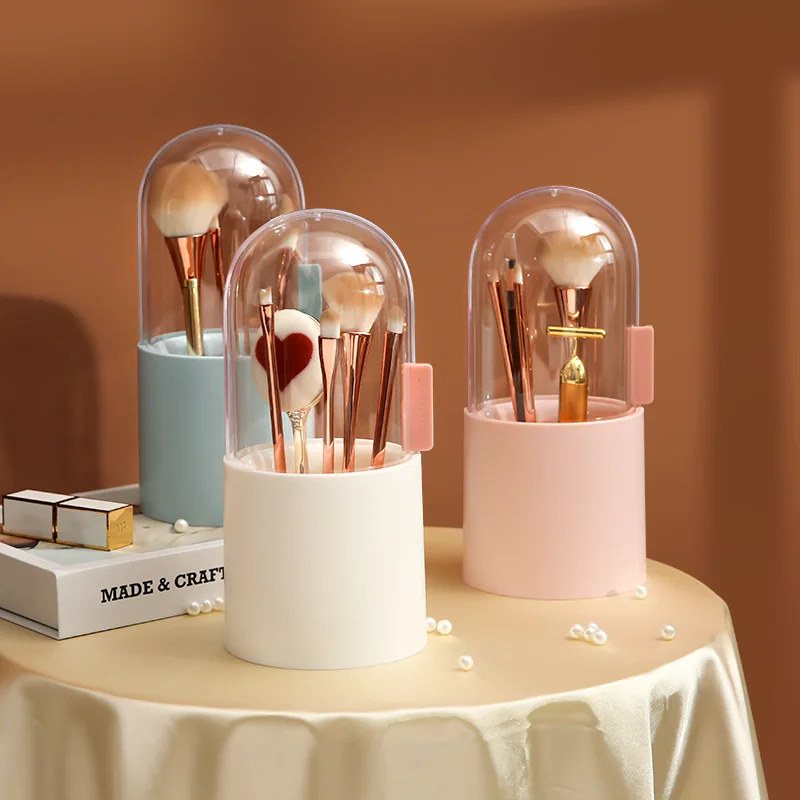 Lady's Cosmetic Storage Case Make Up Brush Storage Box Makeup Tool Pen Nail Polish Transparent With Cover Organizer Bucket
Lady's Cosmetic Storage Case Make Up Brush Storage Box Makeup Tool Pen Nail Polish Transparent With Cover Organizer Bucket