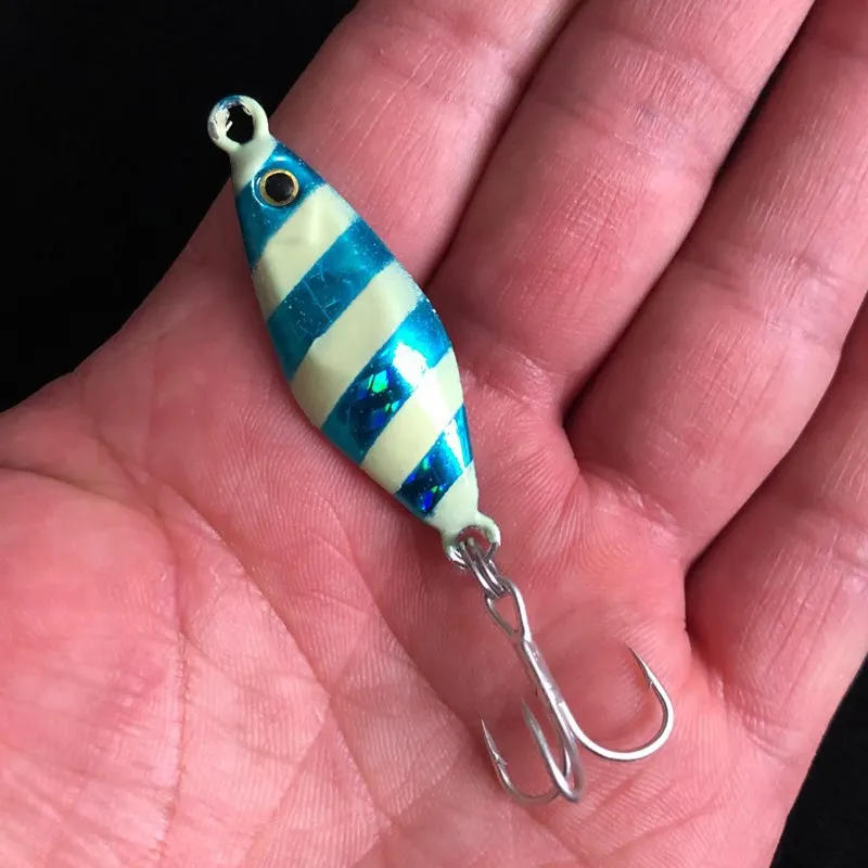 Искусственная приманка для рыбалки Flash Fall Jigbait 15g светящаяся жесткая