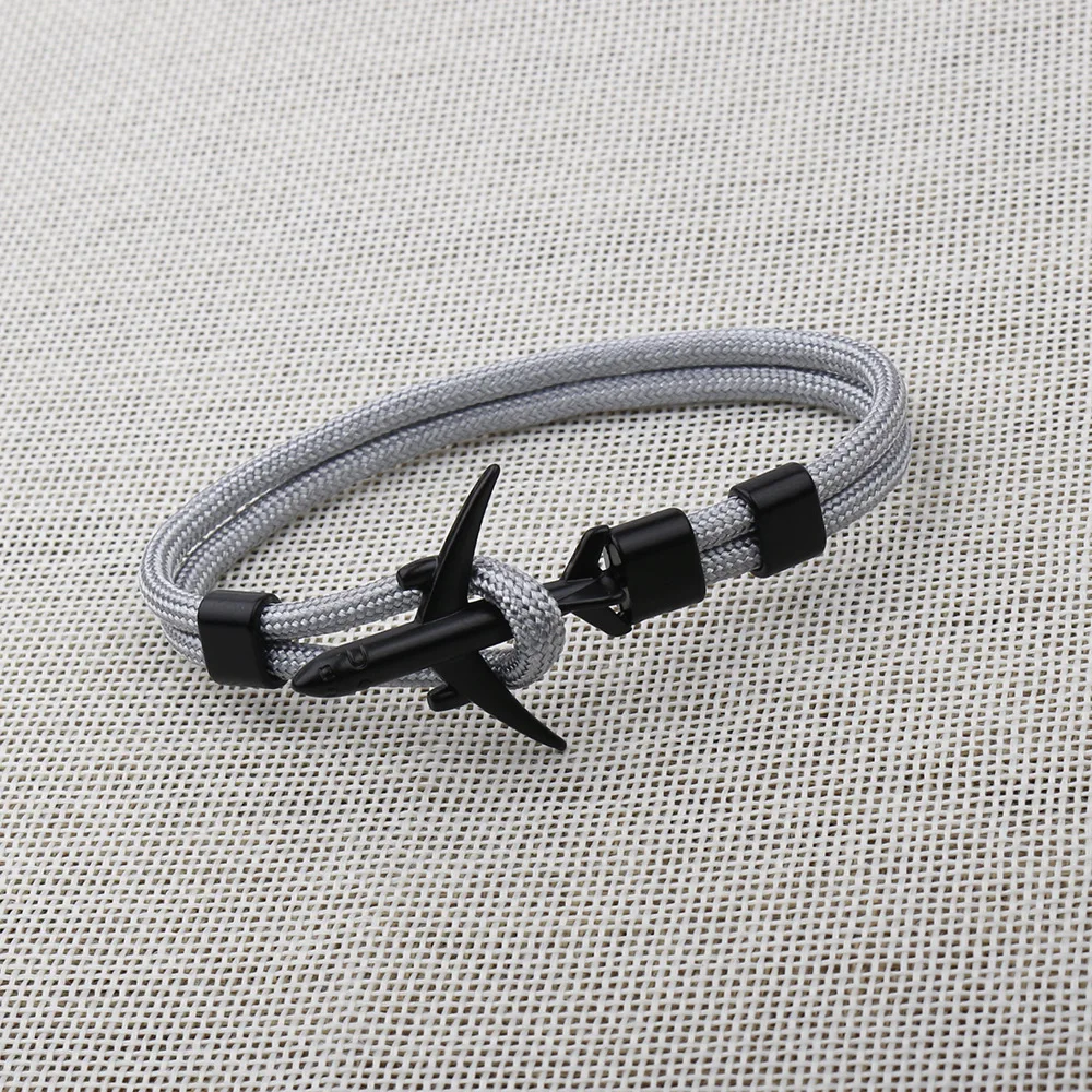 New black aircraft couple Bracelet umbrella rope boat anchor style hand charm bracelets rope red rope bracelet for women
New black aircraft couple Bracelet umbrella rope boat anchor style hand charm bracelets rope red rope bracelet for women