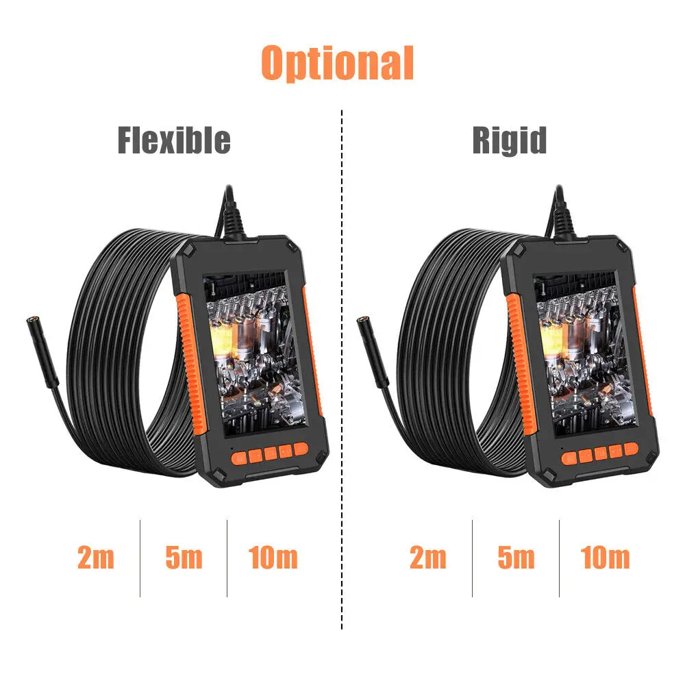 4.3-Inch LCD 1920 * 1080p HD Screen P40 Waterproof IP67 ABS Handheld Industrial Endoscope 8mm Lens New Flexible Accessories
4.3-Inch LCD 1920 * 1080p HD Screen P40 Waterproof IP67 ABS Handheld Industrial Endoscope 8mm Lens New Flexible Accessories