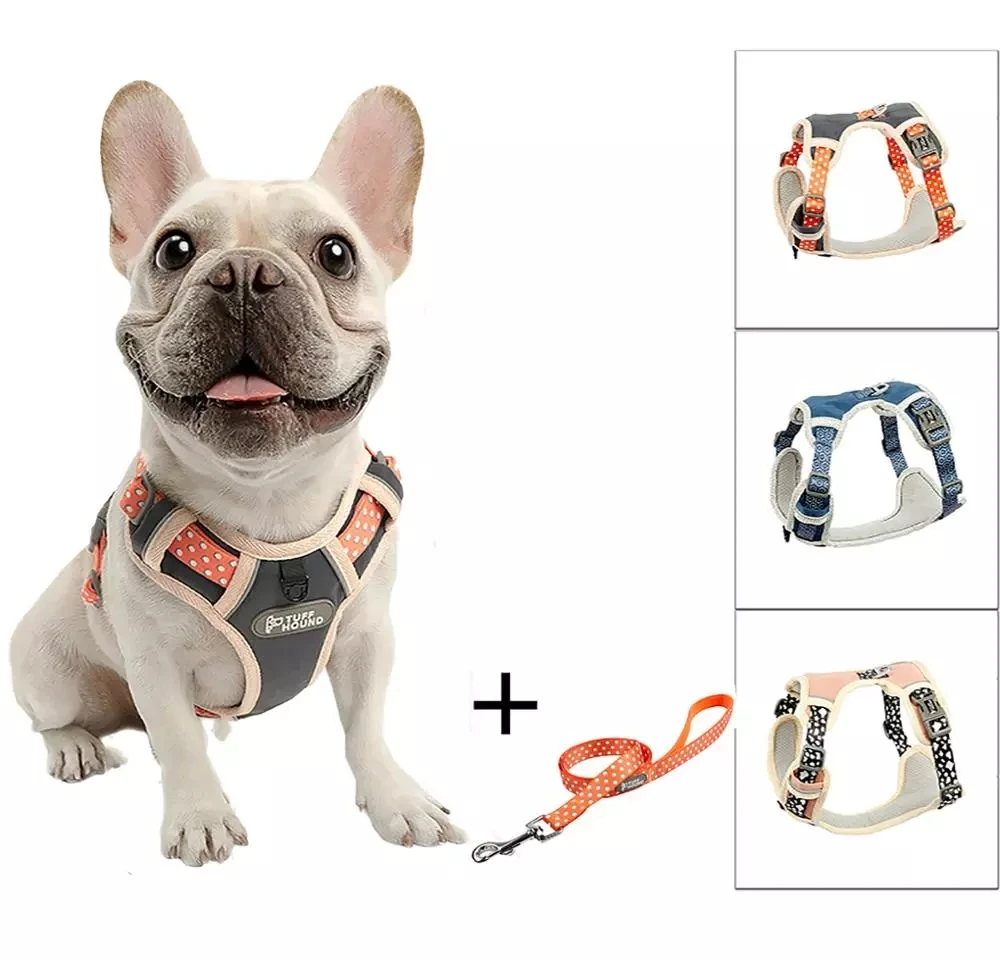 Nylon Dog Harness No Pull Safety Harness Dog French Bulldog Reflective Adjustable Soft Puppy Harness Vest Dog Leash
Nylon Dog Harness No Pull Safety Harness Dog French Bulldog Reflective Adjustable Soft Puppy Harness Vest Dog Leash