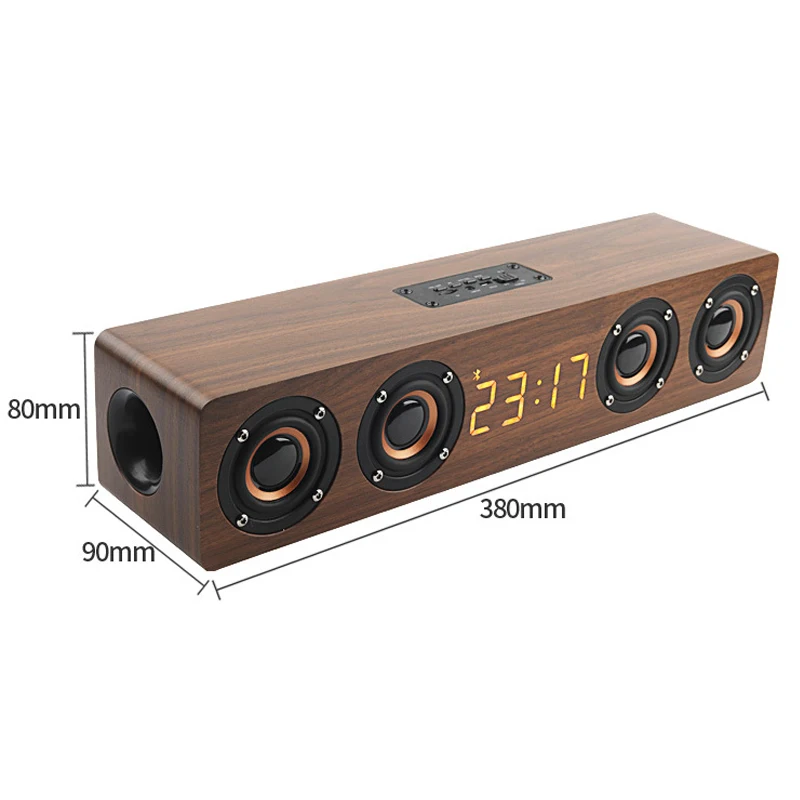Home theater portable column Bluetooth Speaker Wireless wood speaker Alarm Clock Radio subwoofer Soundbar for TV speaker AUX USB
Home theater portable column Bluetooth Speaker Wireless wood speaker Alarm Clock Radio subwoofer Soundbar for TV speaker AUX USB