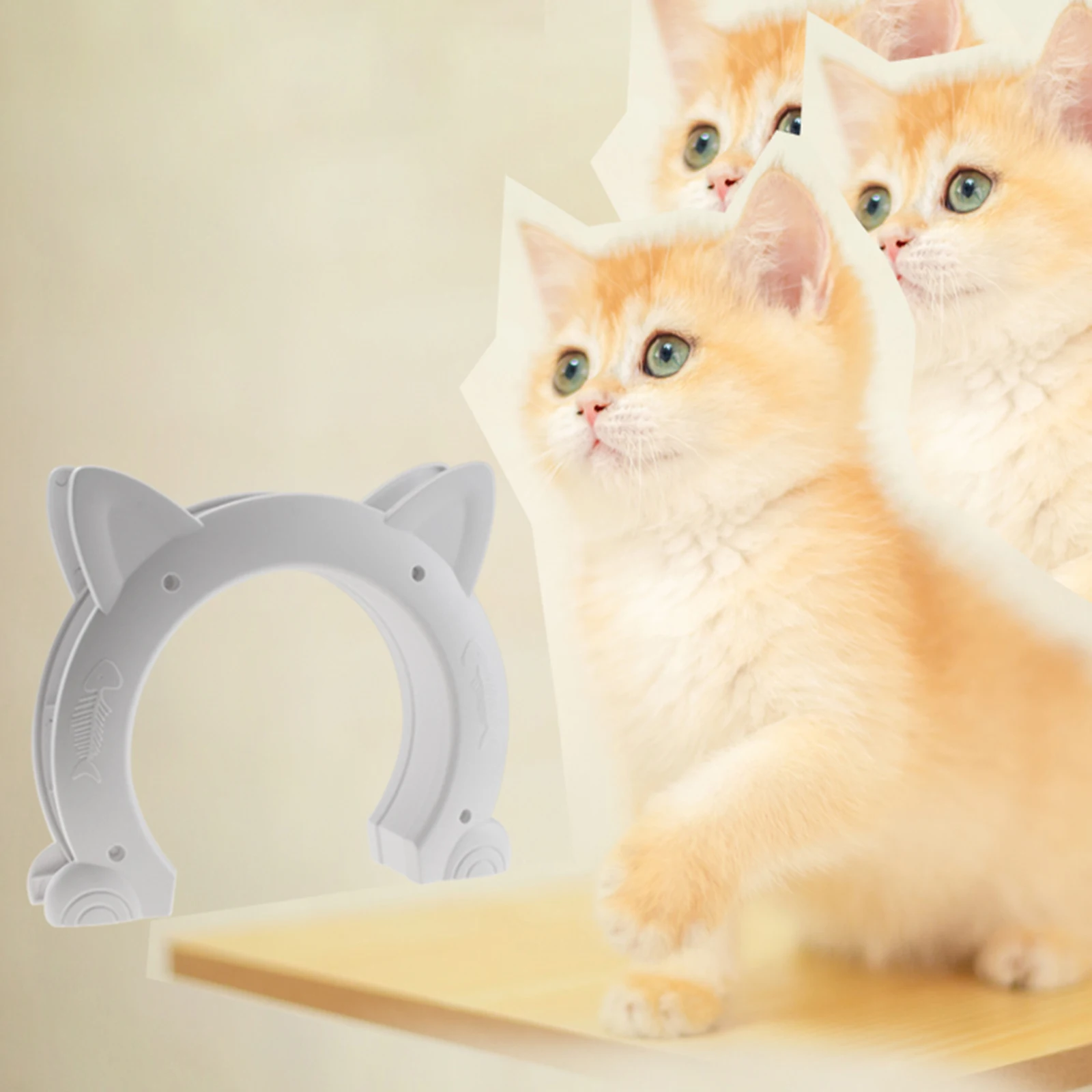Cute Cat Door, Pet Door for Kitty Interior Door Hole Pass Fits Hollow for Small Medium Large Cats Hidden Litter Box Gate
Cute Cat Door, Pet Door for Kitty Interior Door Hole Pass Fits Hollow for Small Medium Large Cats Hidden Litter Box Gate