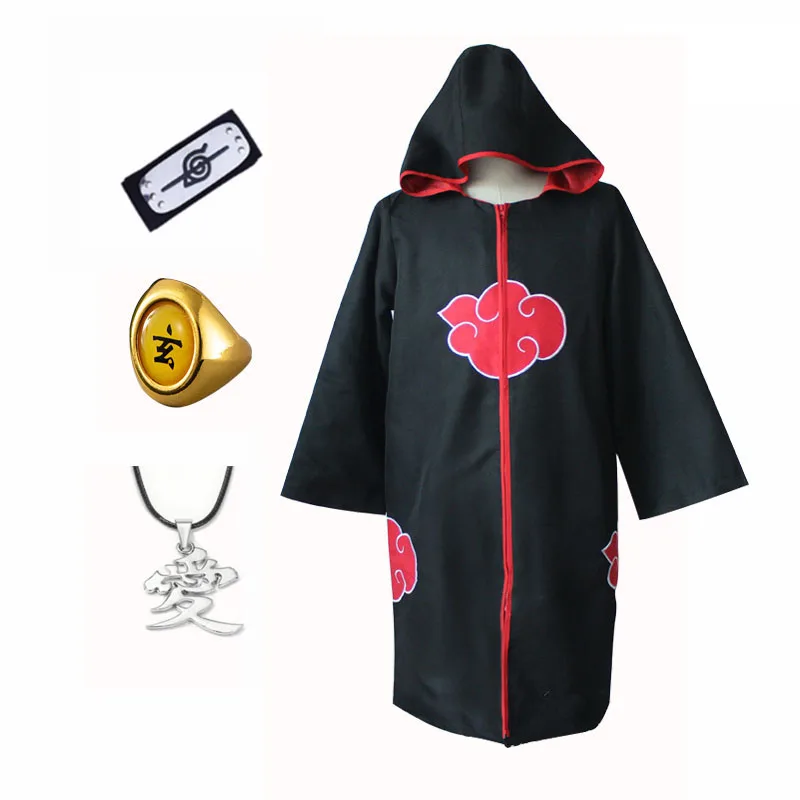 Halloween Hooded Cloak Anime Akatsuki Uchiha Tobi Obito Cosplay Attached Ring Necklace Party Children Adult Headband Accessories
Halloween Hooded Cloak Anime Akatsuki Uchiha Tobi Obito Cosplay Attached Ring Necklace Party Children Adult Headband Accessories