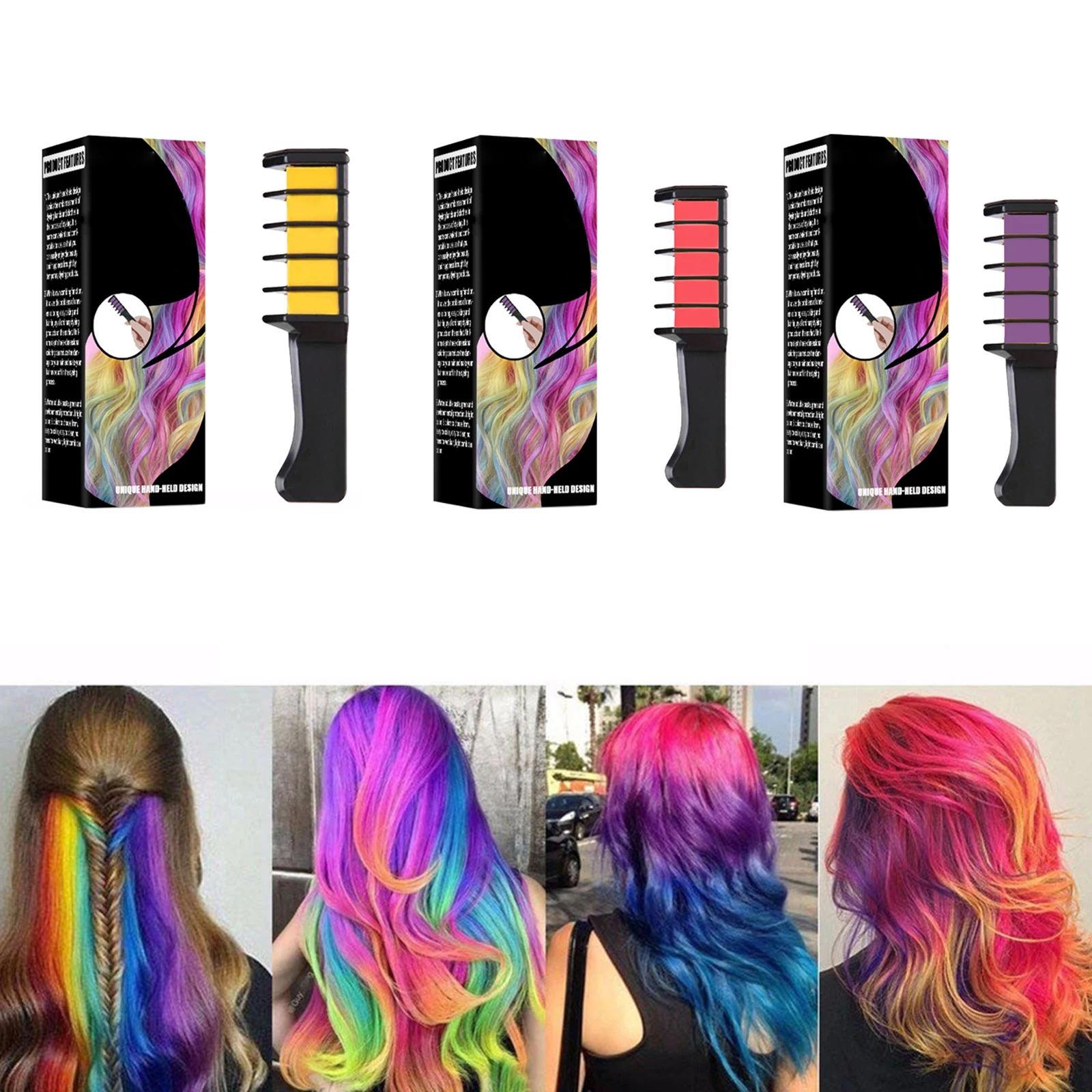 1pc Fashion Colors Mini Disposable Personal Use Hair Chalk Color Comb Dye Kits Temporary Party Cosplay Salon Hair Coloring
1pc Fashion Colors Mini Disposable Personal Use Hair Chalk Color Comb Dye Kits Temporary Party Cosplay Salon Hair Coloring
