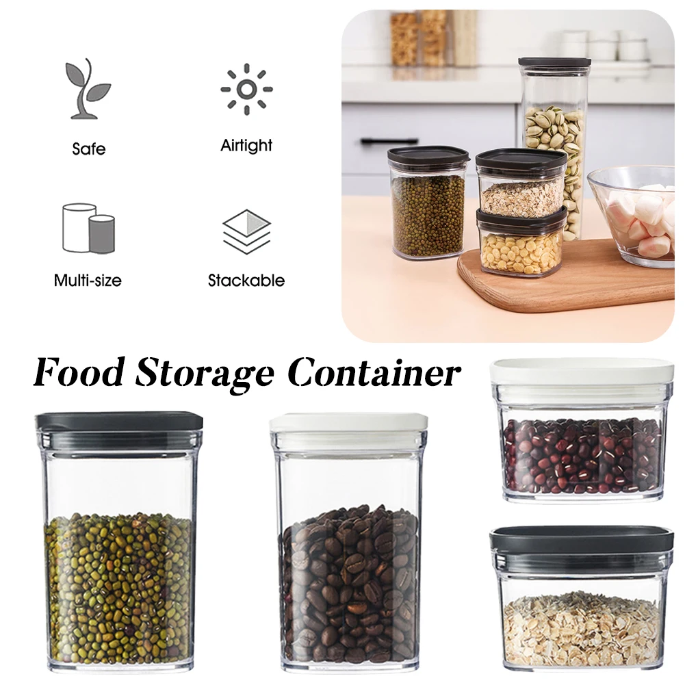 Stackable Food Storage Container Airtight Noodle Box Multigrain Storage Can Kitchen Refrigerator Storage Tanks
Stackable Food Storage Container Airtight Noodle Box Multigrain Storage Can Kitchen Refrigerator Storage Tanks