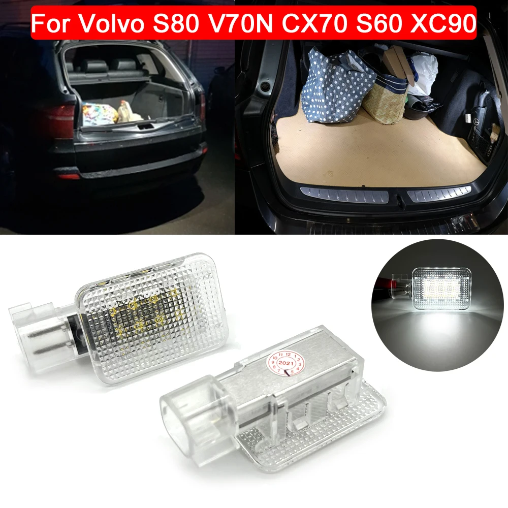 2 шт., прозрачные линзы, белый светодиод, подсветка багажника для Volvo S80 V70N CX70 S60 XC90, подсветка двери Footwell
2 шт., прозрачные линзы, белый светодиод, подсветка багажника для Volvo S80 V70N CX70 S60 XC90, подсветка двери Footwell