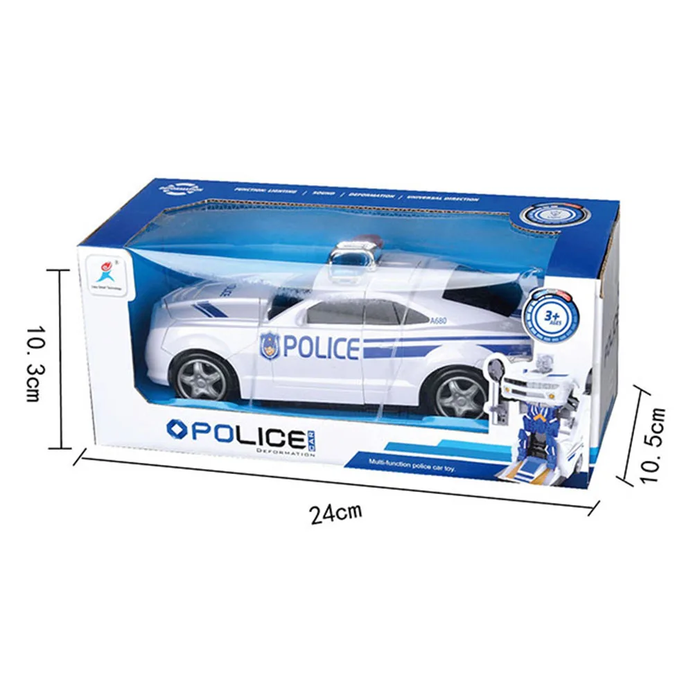 Electric Police Deformation Car Universal Automatic Deformation Robot With Light Music Boy Toy Gifts
Electric Police Deformation Car Universal Automatic Deformation Robot With Light Music Boy Toy Gifts