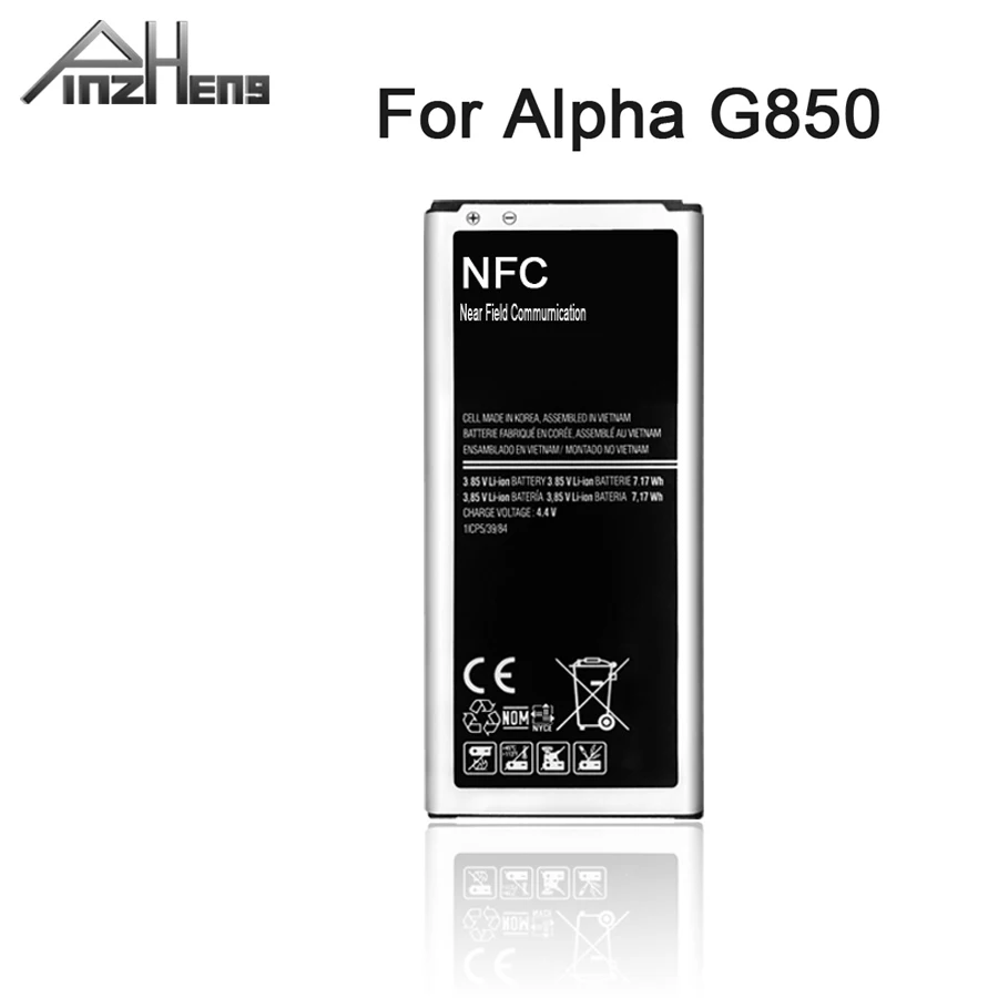 Оригинальный аккумулятор PINZHENG для мобильного телефона Samsung Galaxy Alpha G850 EB BG850BBC G8508S