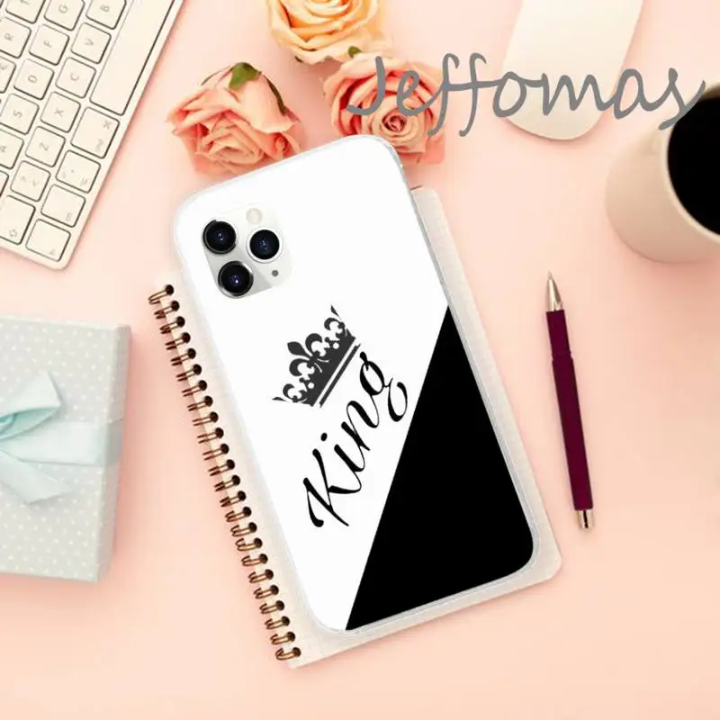 King Queen Couple Lovers Phone Case Transparent for iPhone 11 12 mini pro XS MAX 8 7 6 6S Plus X 5S SE 2020 XR
King Queen Couple Lovers Phone Case Transparent for iPhone 11 12 mini pro XS MAX 8 7 6 6S Plus X 5S SE 2020 XR
