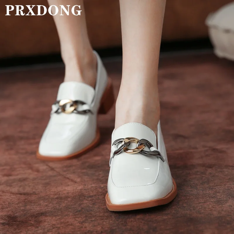 Genuine Leather Women Pumps Thick Med Heels Square Toe Black Beige Mules Dress Casual Office Ladies Shoes Pumps Big Size 34-43
Genuine Leather Women Pumps Thick Med Heels Square Toe Black Beige Mules Dress Casual Office Ladies Shoes Pumps Big Size 34-43