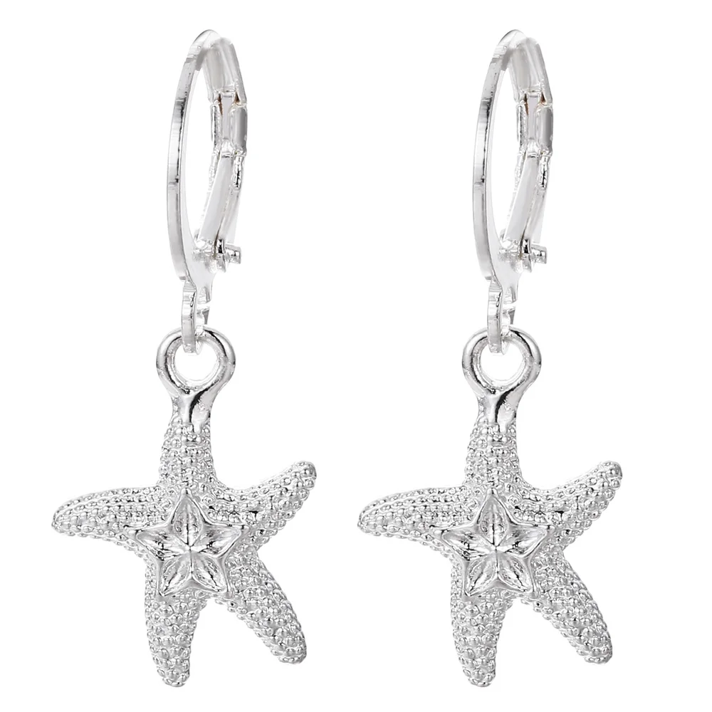 New fashion 925 Sterling Silver Street fashion starfish earrings for women Ear clip high quality Jewelry Christmas Gift wedding
New fashion 925 Sterling Silver Street fashion starfish earrings for women Ear clip high quality Jewelry Christmas Gift wedding