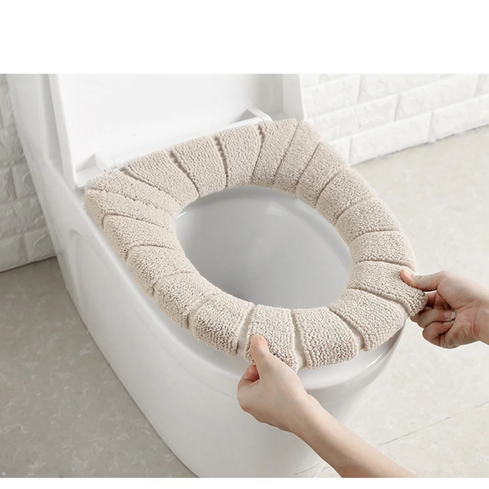 Bathroom Thicker Warmer Stretchable Washable Cloth Universal Toilet Seat Cover Pads(Beige)
Bathroom Thicker Warmer Stretchable Washable Cloth Universal Toilet Seat Cover Pads(Beige)