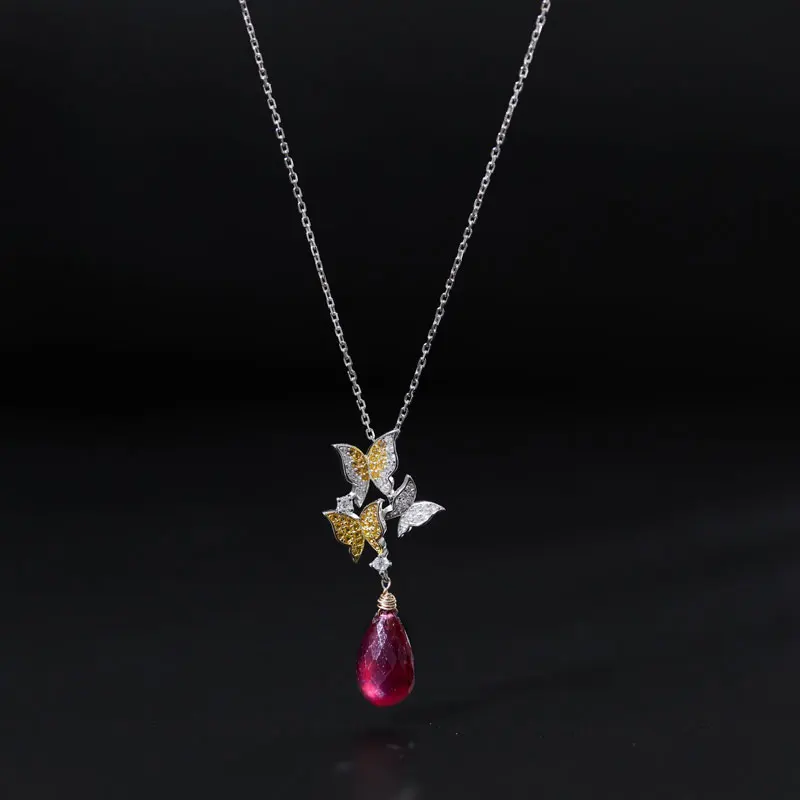 DMBS417 925 Sterling Silver Faceted Ruby Pendant Natural Gemstone Necklace Jewelry Gift
DMBS417 925 Sterling Silver Faceted Ruby Pendant Natural Gemstone Necklace Jewelry Gift