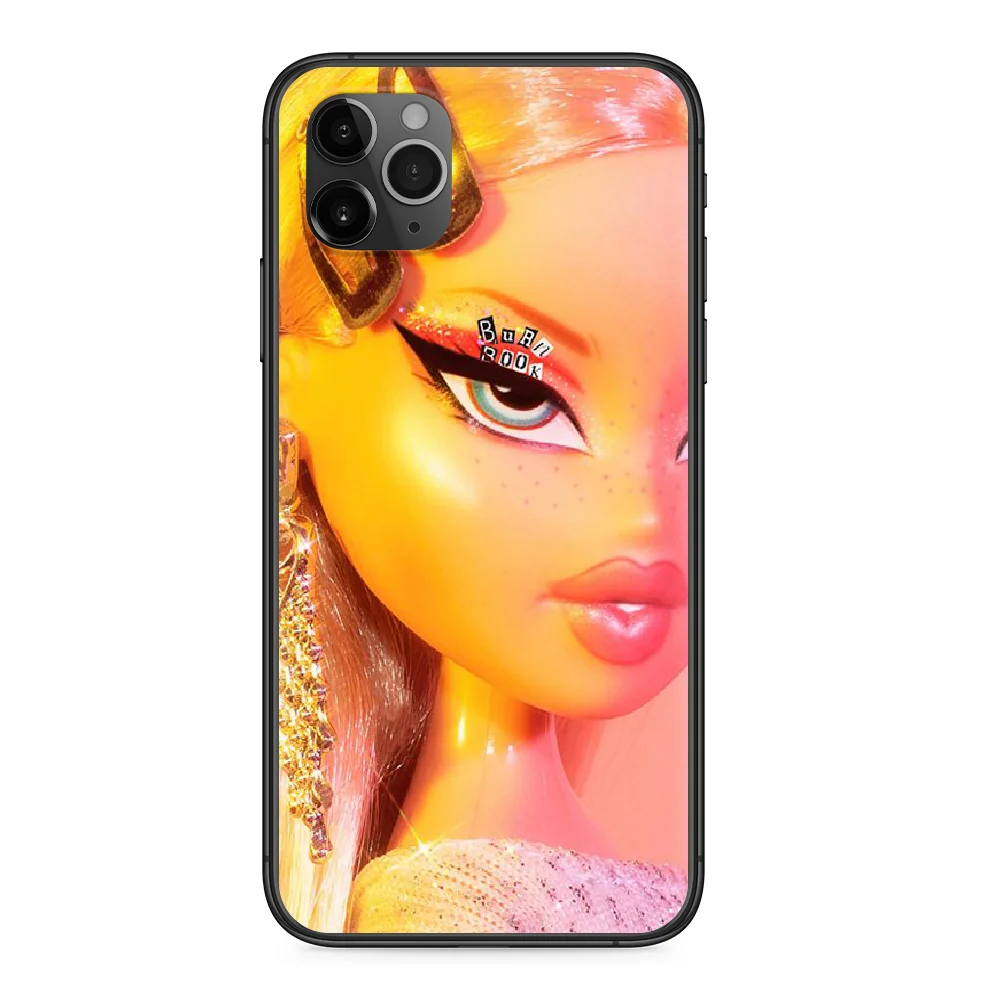 Чехол для телефона Bratz Doll Iphone 4 4s 5 5S SE 5C 6 6S 7 8 Plus X XS XR 11 PRO MAX 2020 черный чехол |