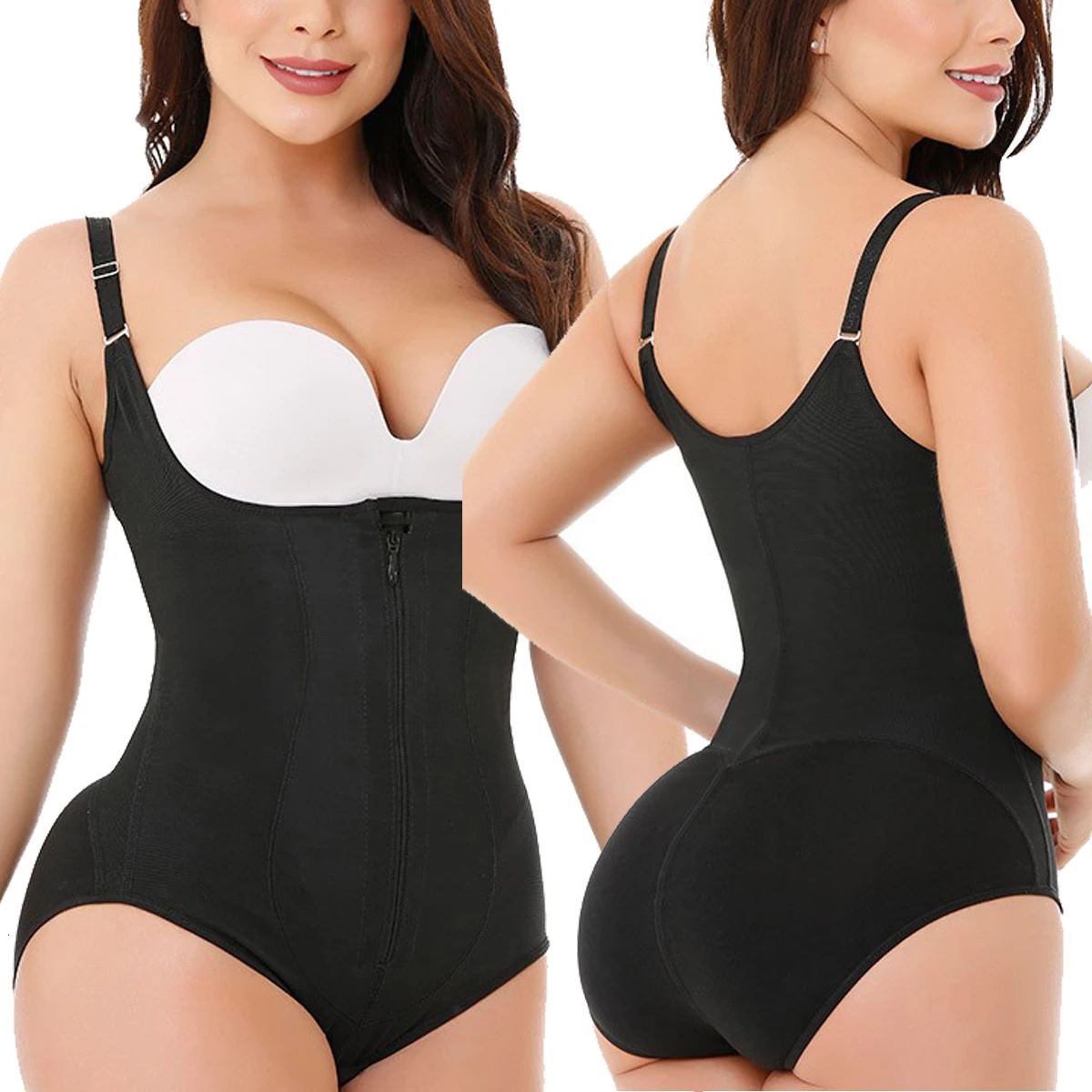 Bodysuit Shapewear Women Latex Waist Trainer Slim Zipper And Hook Shapewear Open Bust Corset Tummy Control Shaper Trimmer
Bodysuit Shapewear Women Latex Waist Trainer Slim Zipper And Hook Shapewear Open Bust Corset Tummy Control Shaper Trimmer