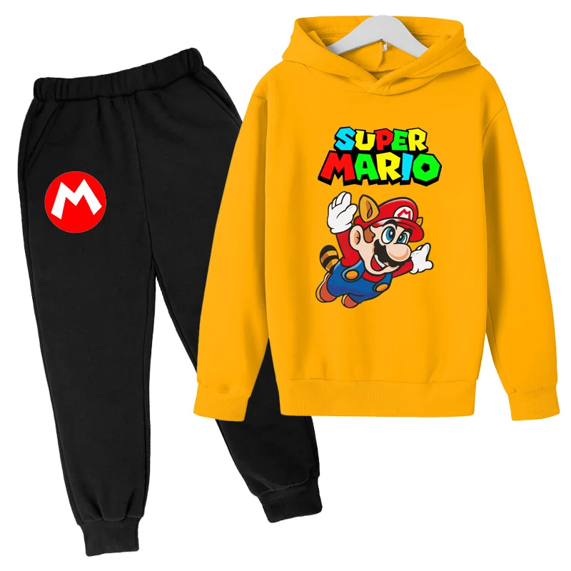 Spring and Autumn Mario Hoodie Children's Suit Cool Boy Top + Pants 2 Piece Set Girl Clothes Casual Pullover Boy Girl Sports Sui
Spring and Autumn Mario Hoodie Children's Suit Cool Boy Top + Pants 2 Piece Set Girl Clothes Casual Pullover Boy Girl Sports Sui